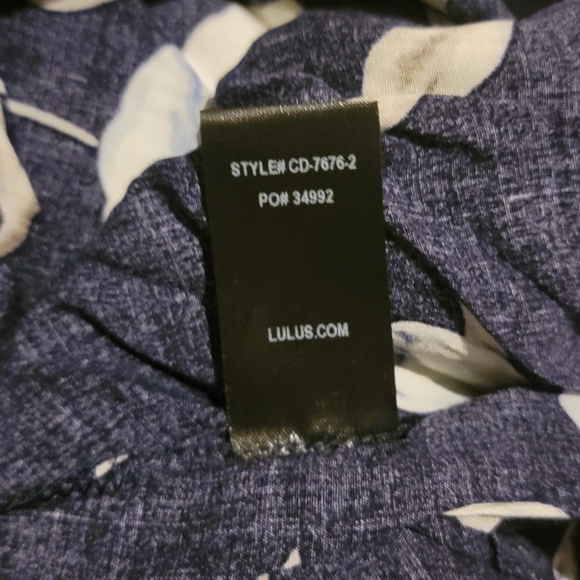 Lulu's Fit and Flare Blue and White Maxi Dress - Picture 2 of 6